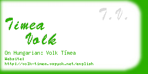 timea volk business card